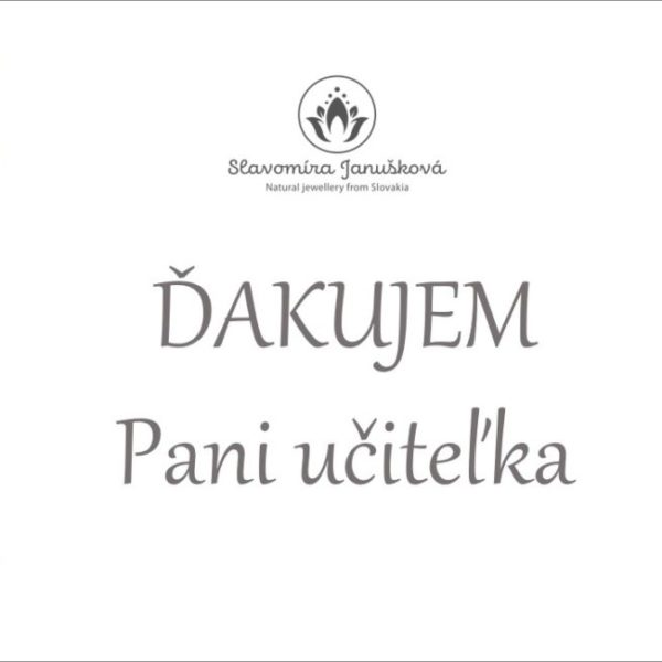 dakujem pani učiteľka