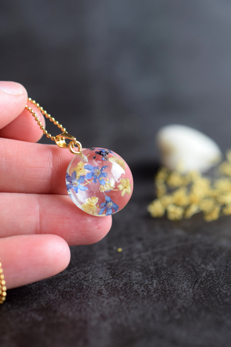 Náhrdelník Baza a nezábudka kruh 3025 B CHO – Obrázok 5