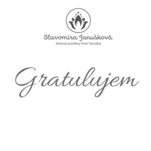 Kartička s odkazom (papierová forma)<span> - </span>gratulujem