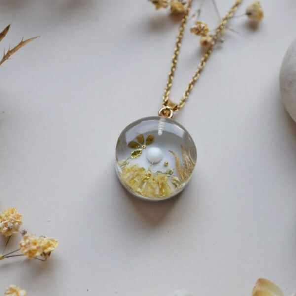 Náhrdelník Vanilková jar kruhy 3937 B CHO