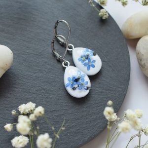 Náušnice Nezábudka slzičky 3974 A CHO <br><p class="stock available-on-backorder available_on_backorder_color woo-custom-stock-status">na objednávku (dodanie 4-5 týždňov)</p>